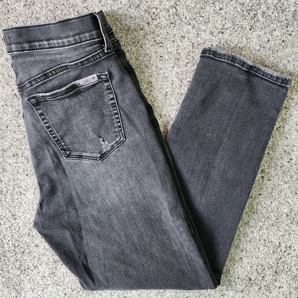 Joe's Jeans Slim Straight Men 31 Gray Distressed Denim Pants Excellent
